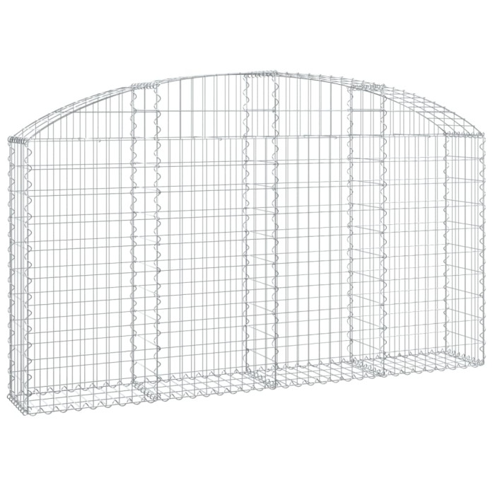 Obokana gabonska košara 200x30x100/120 cm pocinkano železo